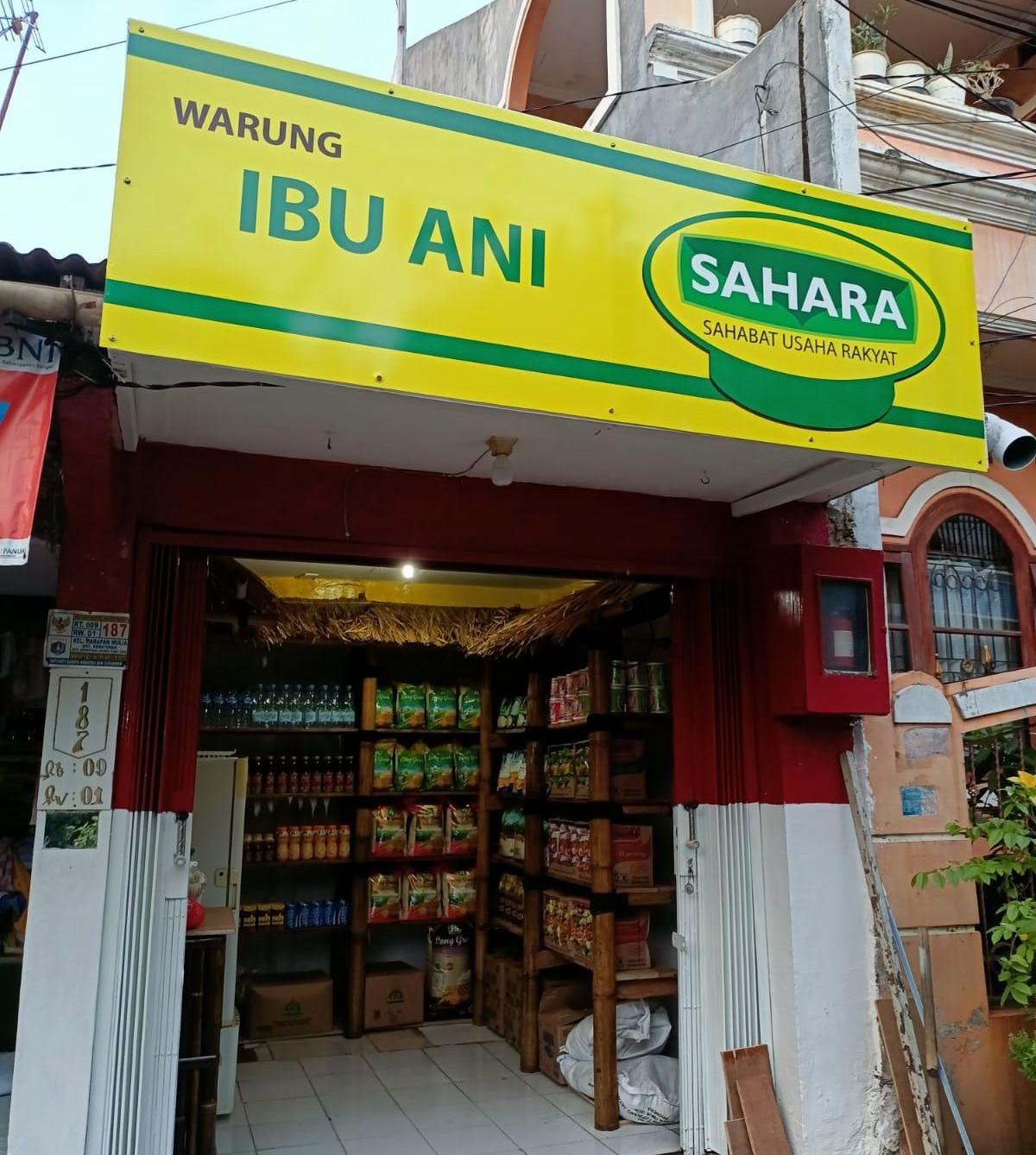 Warung Ibu Ani yang telah di-rebranding bersama SAHARA